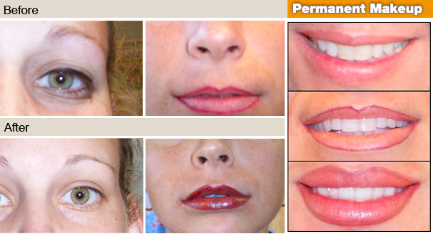 Permanent Cosmetic Makeup Before and After
